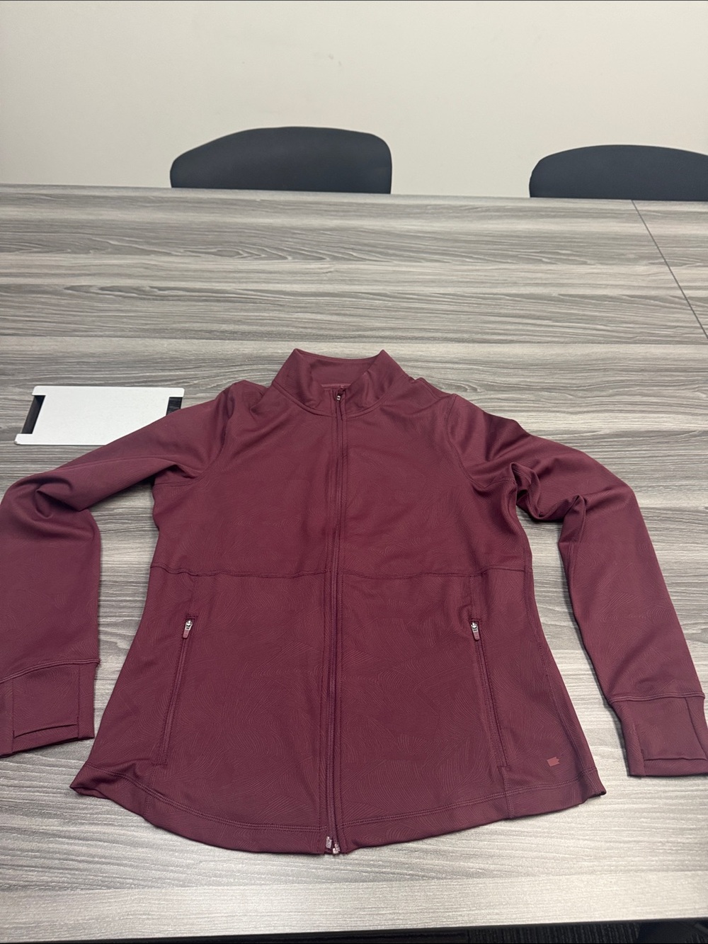 Mondetta Women's Full-Zip Bomber Jacket in Wine
